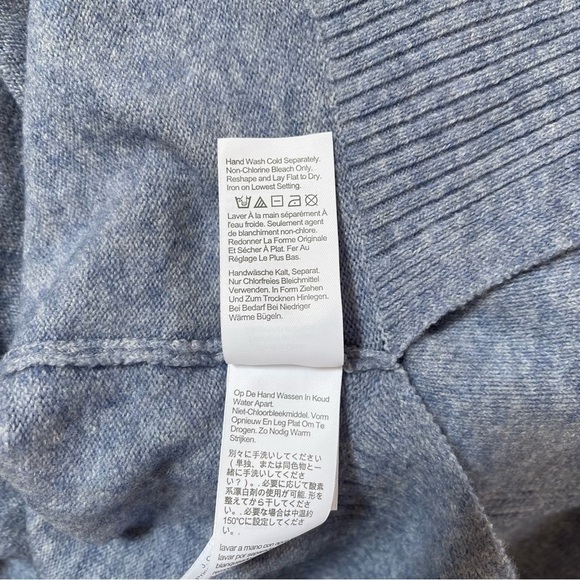 J. Crew Sweater Pullover Turtleneck Wool Alpaca Soft Cozy Classic Basic Blue XS - Picture 11 of 12